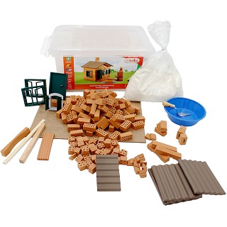 Building set - house with bbq - 185 pieces